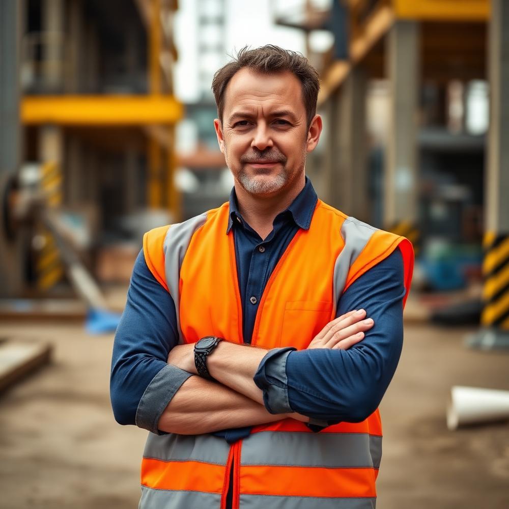 CFM Development founder Cameron on a commercial construction site on the Sunshine Coast