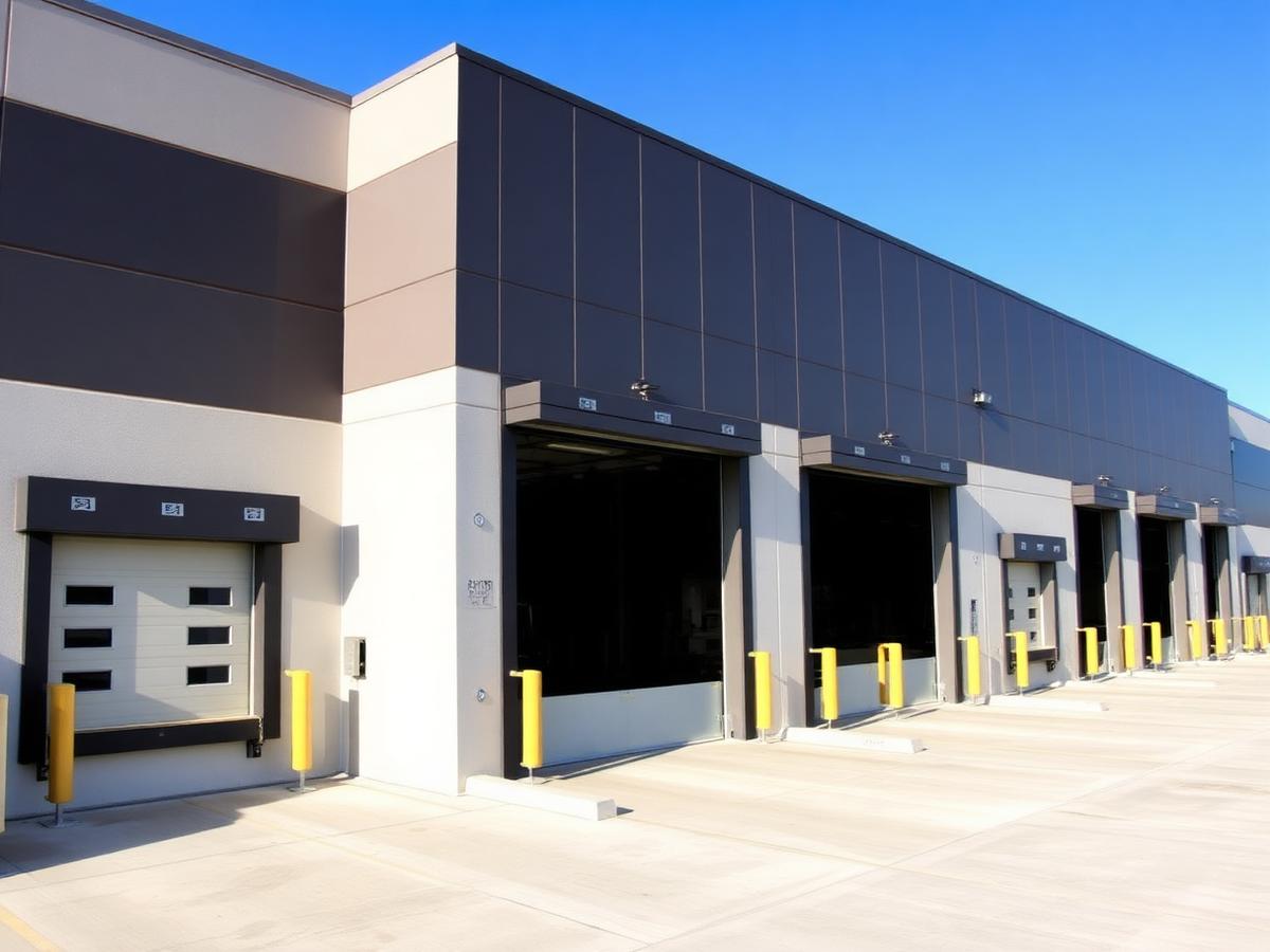 Tilt panel industrial warehouse facility with loading docks at Kunda Park Sunshine Coast